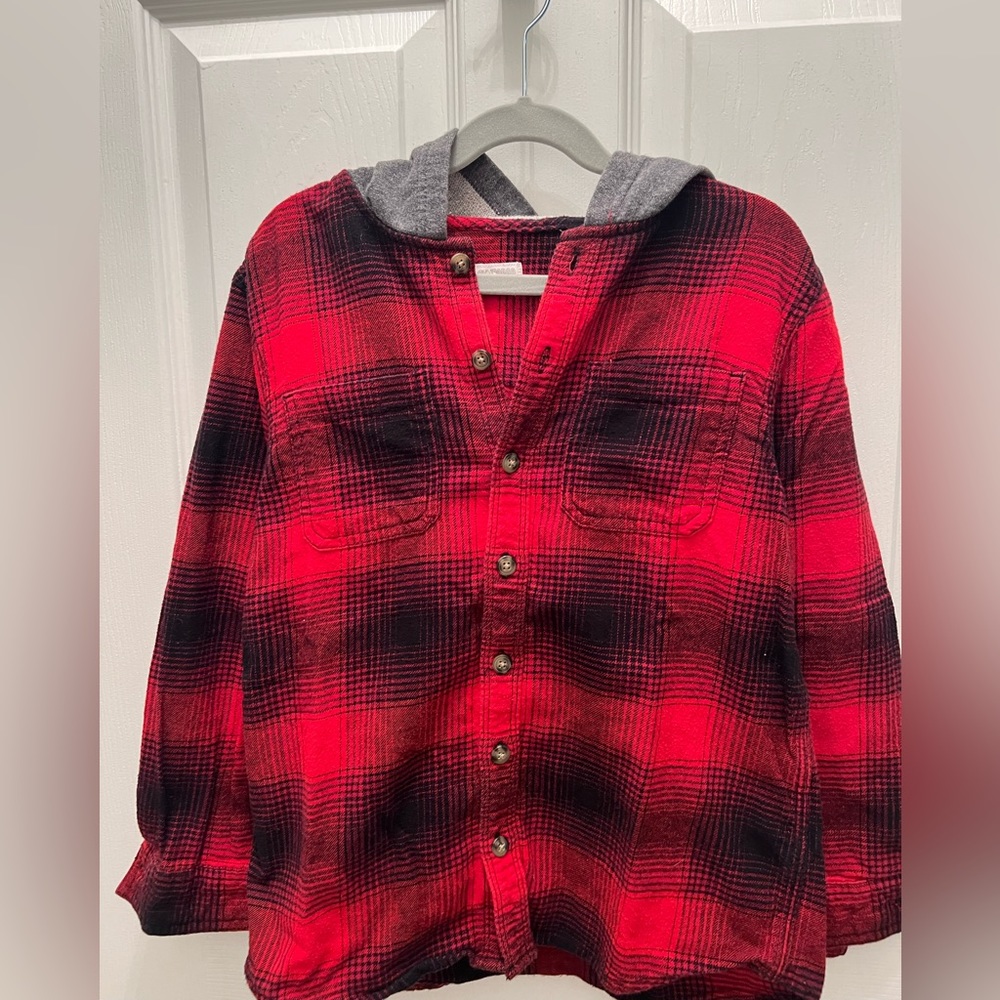 Hooded flannel